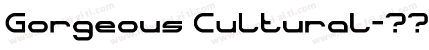 Gorgeous Cultural字体转换